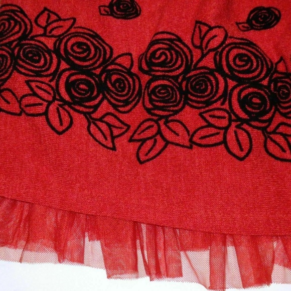 Emily West Girls size 14 Red Holiday Special Occasion Dress NWT - Picture 6 of 7